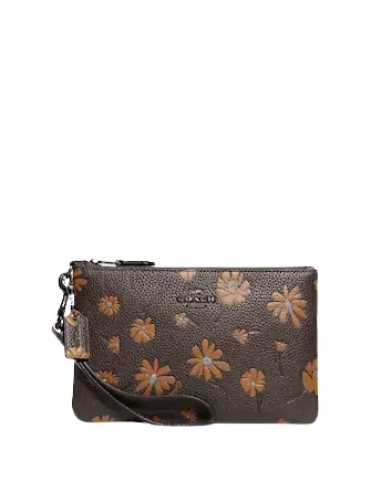 Coach Small Wristlet With Floral Print Everyday Bags, Budget-Friendly