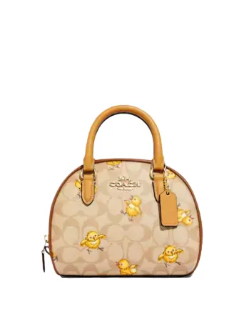 Lightweight Bags With Clearance Prices Coach Sydney Satchel In Signature Canvas With Tossed Chick Print Unmissable Deals On Everyday Handbags