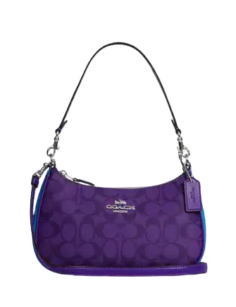 Trendy Looks On Sale Coach Teri Shoulder Bag In Blocked Signature Canvas Sleek And Stylish Handbags At Lower Prices Trendy Looks On Sale Coach Teri Shoulder Bag In Blocked Signature Canvas Sleek And Stylish Handbags At Lower Prices