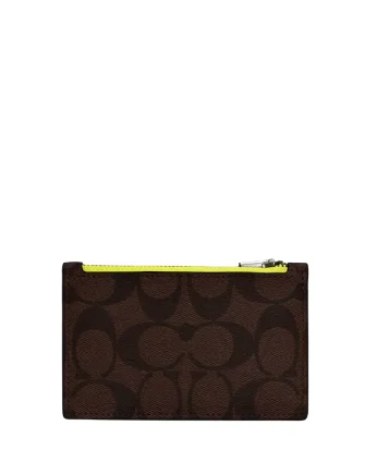 Coach Zip Card Case In Signature Canvas Grab Stylish Bags Before They're Gone