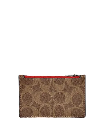 Coach Zip Card Case In Signature Canvas Your Perfect Bag At The Perfect Price