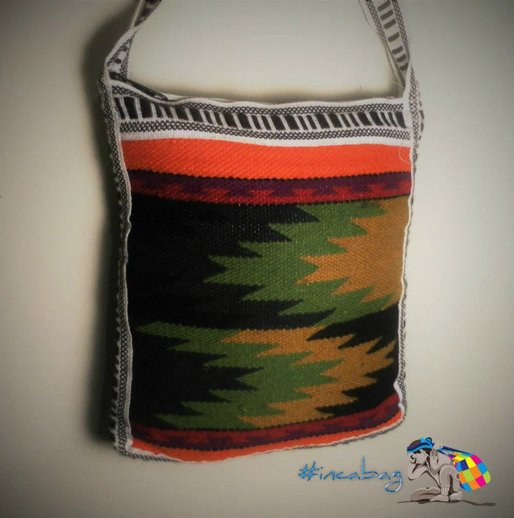Vintage Handwoven Tuti Travel Wool Messenger Bag from Otavalo Ecuador The Perfect Bag Sale Is Here