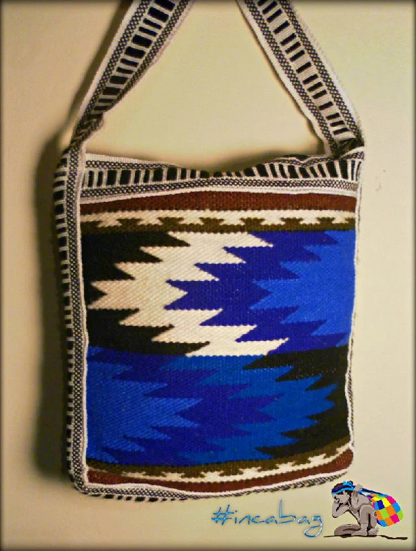 Vintage Handwoven Anka Blue Travel Wool Messenger Bag from Otavalo Ecuador Iconic Handbags At Unbeatable Prices Vintage Handwoven Anka Blue Travel Wool Messenger Bag from Otavalo Ecuador Iconic Handbags At Unbeatable Prices