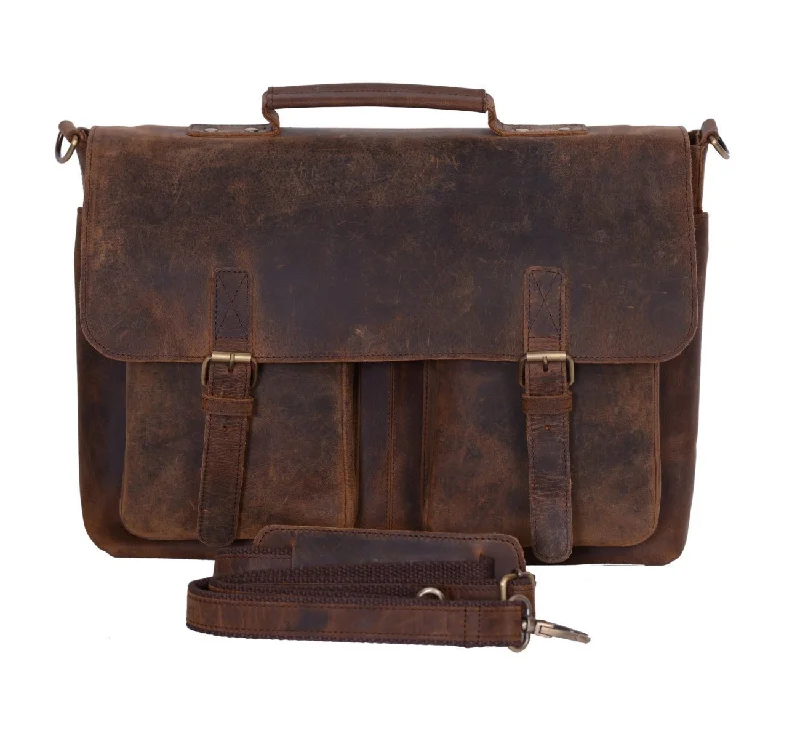 Retro Buffalo Leather Bag Carry Elegance For Less