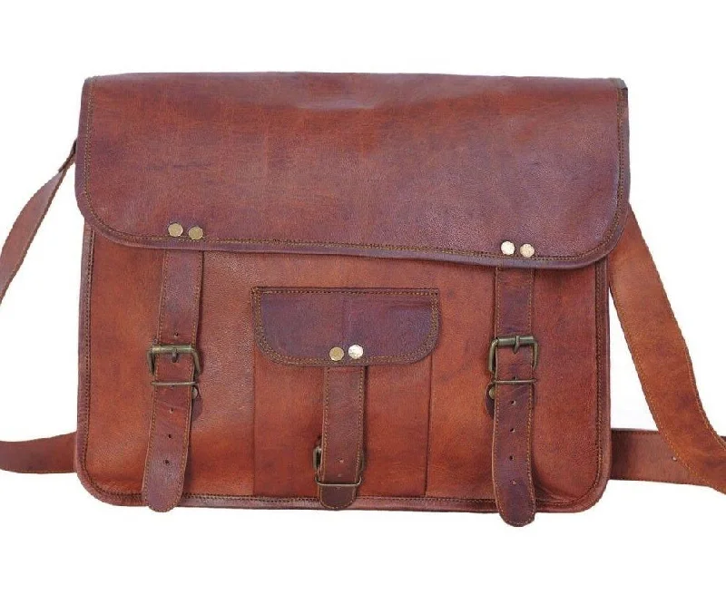 Rugged Leather Laptop Bag Everyday Elegance At Special Prices