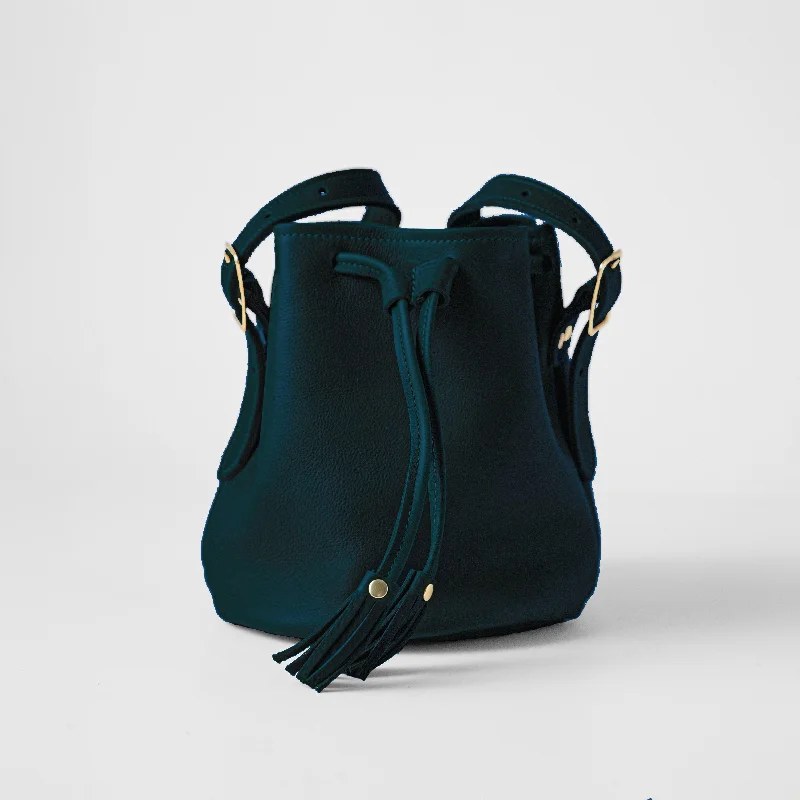 Dark Teal Bulldog Bucket Bag Luxury Meets Affordability – Shop Stunning Bags Now