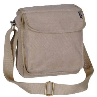 Everest Luggage Canvas Front Pocket Messenger - Khaki Everyday Handbags At Wallet-Friendly Rates Everest Luggage Canvas Front Pocket Messenger - Khaki Everyday Handbags At Wallet-Friendly Rates