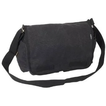 Everest Luggage Canvas Two Snap Pocket Messenger - Black Trendy And Timeless Handbags Now On Sale