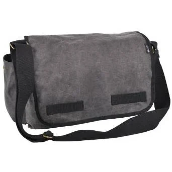 Everest Luggage Canvas Two Snap Pocket Messenger - Charcoal Your Perfect Bag At The Perfect Price Everest Luggage Canvas Two Snap Pocket Messenger - Charcoal Your Perfect Bag At The Perfect Price