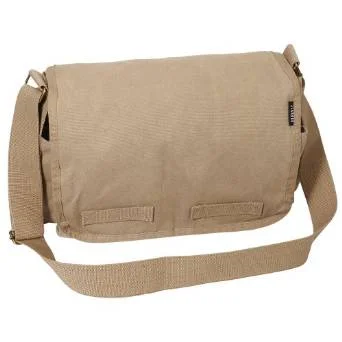Everest Luggage Canvas Two Snap Pocket Messenger - Khaki Limited-Stock Handbag Sale For A Stylish Look Everest Luggage Canvas Two Snap Pocket Messenger - Khaki Limited-Stock Handbag Sale For A Stylish Look