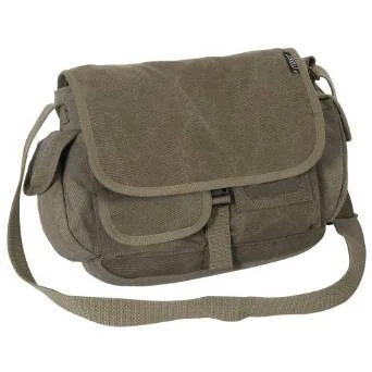 Everest Luggage Canvas Messenger Bag - Olive Seasonal Sale On Trendy Handbags