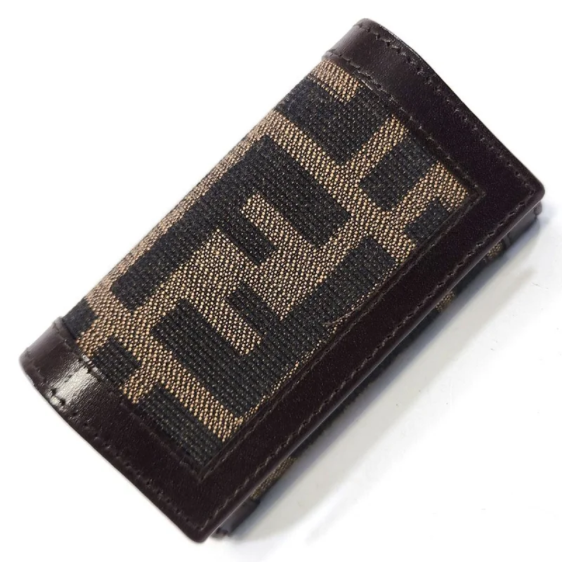 Fendi Zucchino  Canvas Wallet  (Pre-Owned) Shoulder Bags, Best Deals Today