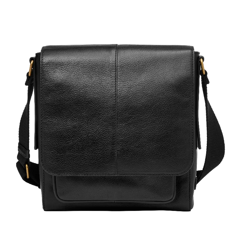 Fossil Men's Kayden Leather Courier Chic Bags, Shop Now & Save