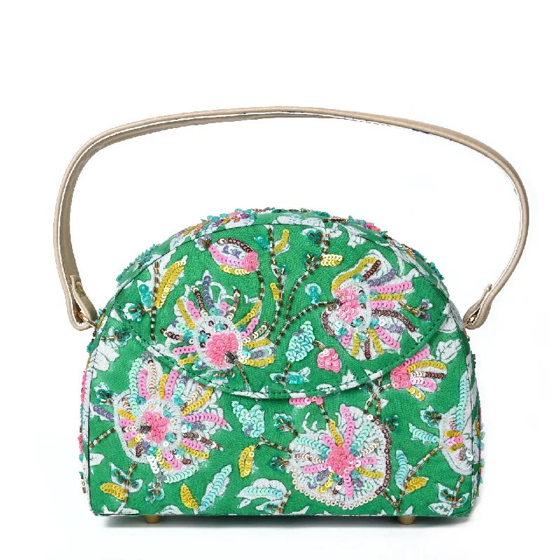 Green Garden Half Moon Bag Trendy Purses With Limited-Time Offers