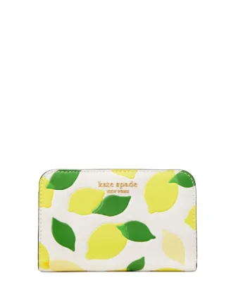 Kate Spade New York Morgan Lemon Toss Embossed Compact Wallet Timeless Handbags Now At Special Discounts Kate Spade New York Morgan Lemon Toss Embossed Compact Wallet Timeless Handbags Now At Special Discounts