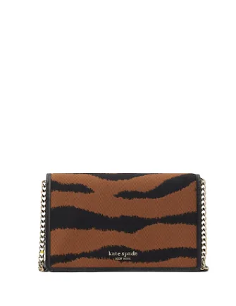 New Year Party Bag For Celebrations Kate Spade New York Tiger Jacquard Chain Wallet Designer Bags At Lower Prices