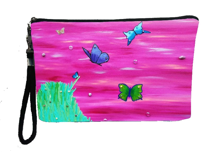 Butterflies Paw Pouch- Learning to Fly Premium Handbags At Exclusive Prices