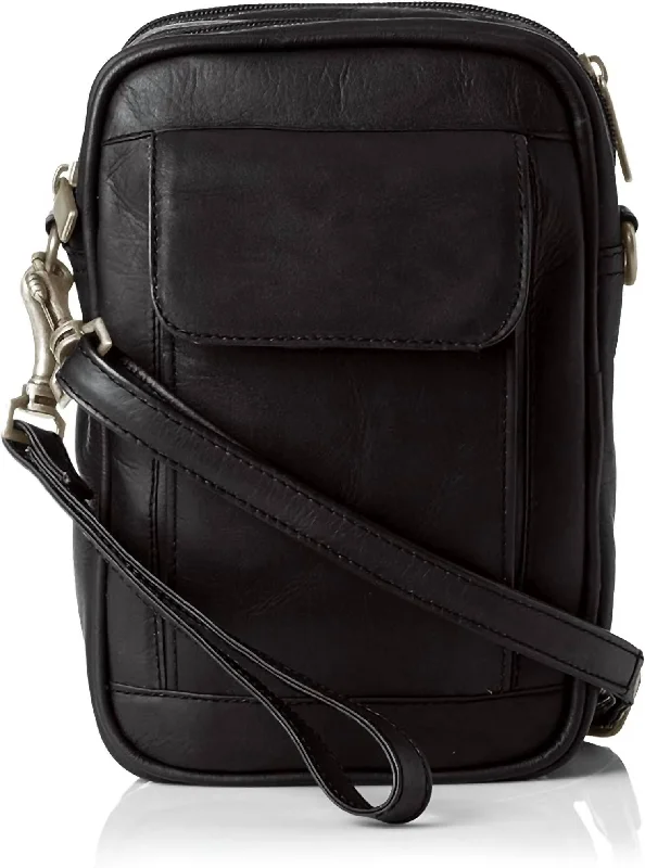 Man Bag With Organizer In Black Designer Bags, Low Prices