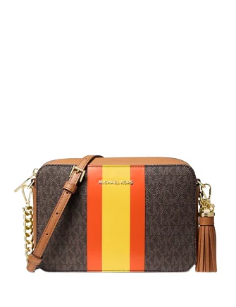 New Styles Just In Michael Michael Kors Jet Set Medium Logo Stripe Camera Bag Flash Sale On Designer Bags New Styles Just In Michael Michael Kors Jet Set Medium Logo Stripe Camera Bag Flash Sale On Designer Bags