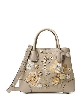 Chic & Modern Sales Michael Michael Kors Mercer Gallery Small Floral Embellished Satchel Statement Bags, Shop Today Chic & Modern Sales Michael Michael Kors Mercer Gallery Small Floral Embellished Satchel Statement Bags, Shop Today
