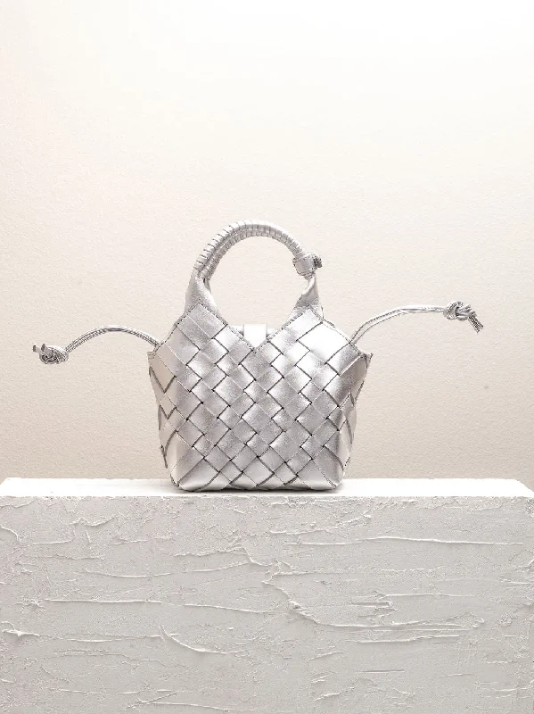 MISU MINI Silver Cross-body bag Your Perfect Bag At The Perfect Price