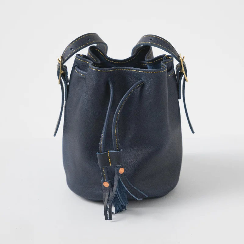Navy Kodiak Bucket Bag Modern Handbags With Stylish Discounts