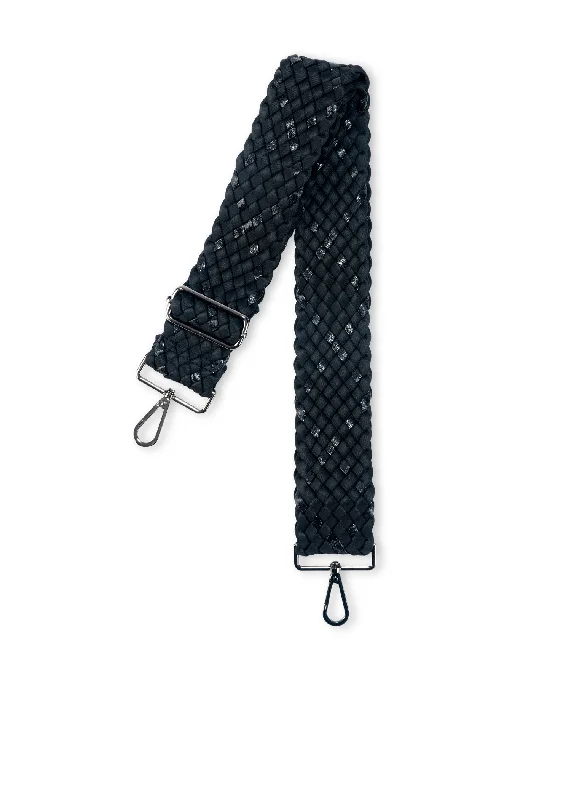 Noir Woven Handbag Strap Chic Shoulder Bags At Promotional Rates