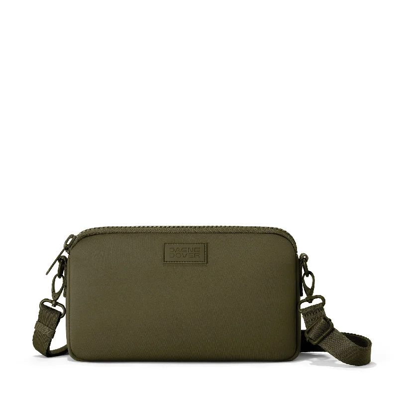 Nora Shoulder Bag in Dark Moss Trendy Backpacks With Big Discounts