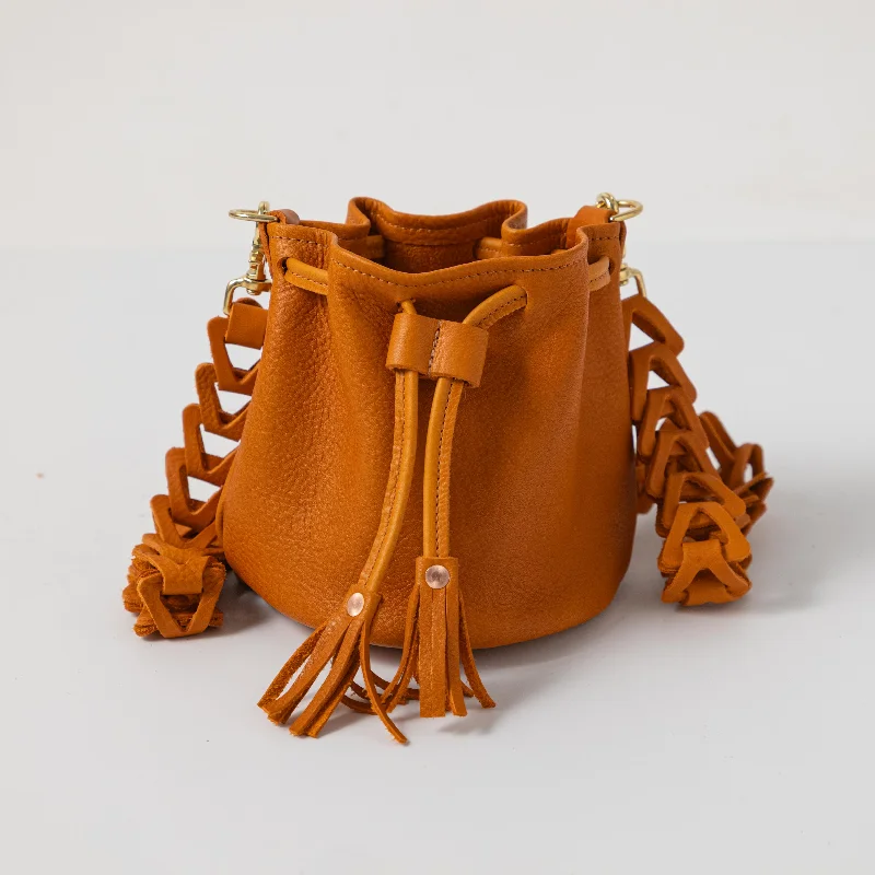 Orange Cypress Mini Bucket Bag Elegant Totes At Limited-Time Prices