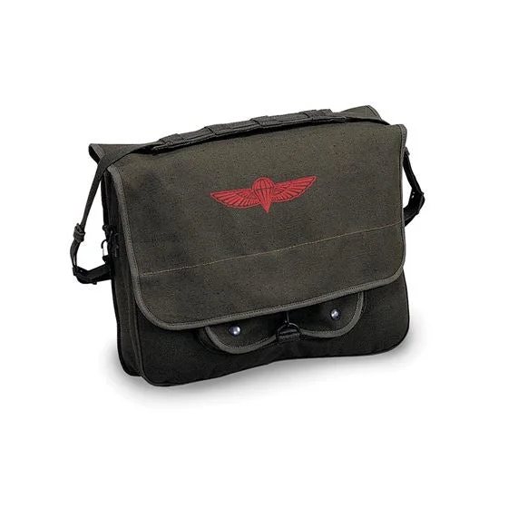 Paratrooper Shoulder Bag - Black Trendy Backpacks With Big Discounts