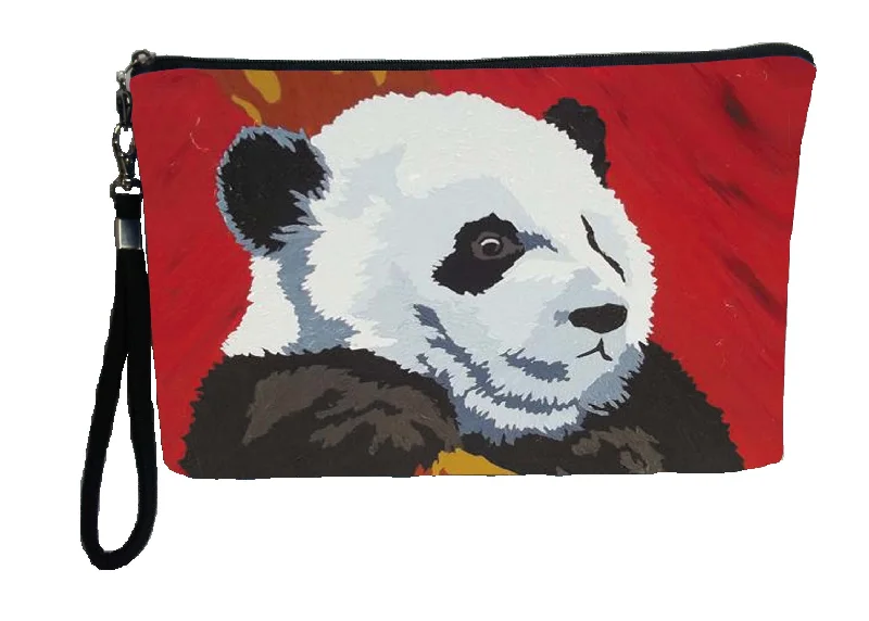 Panda Paw Pouch- Pensive Panda Flash Sale On Designer Bags