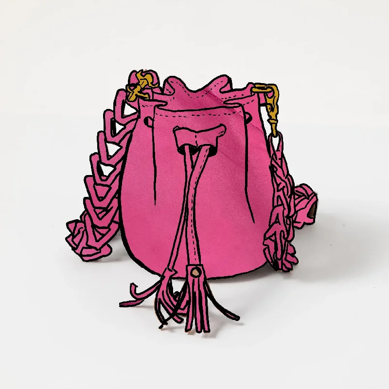 Pink Dearborn Mini Bucket Bag Stylish Bags, Unbeatable Prices