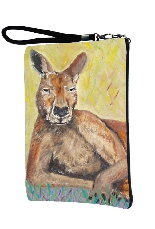 Kangaroo Paw Pouch - Portrait of Charlie Flash Sale On Handbags