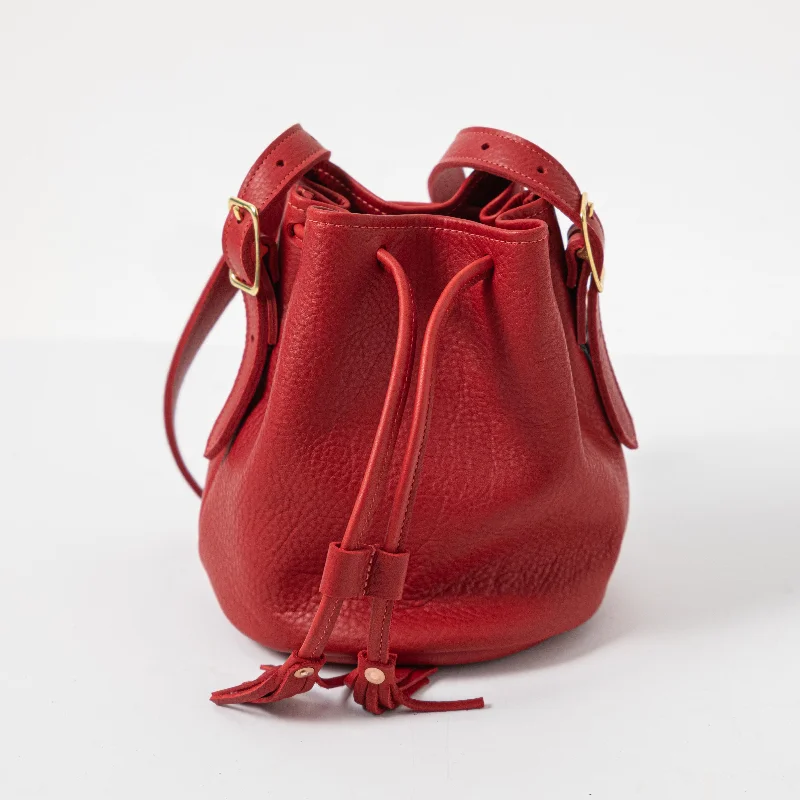 Red Cypress Bucket Bag Premium Handbags At Unbeatable Markdowns
