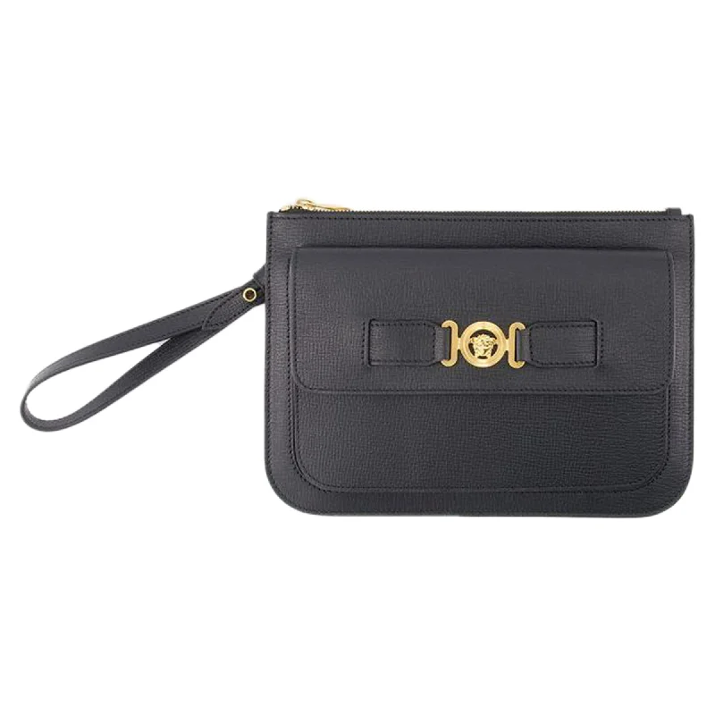 Small Medusa Biggie Clutch - Versace - Leather - Black Stylish Totes, Special Discounts Small Medusa Biggie Clutch - Versace - Leather - Black Stylish Totes, Special Discounts