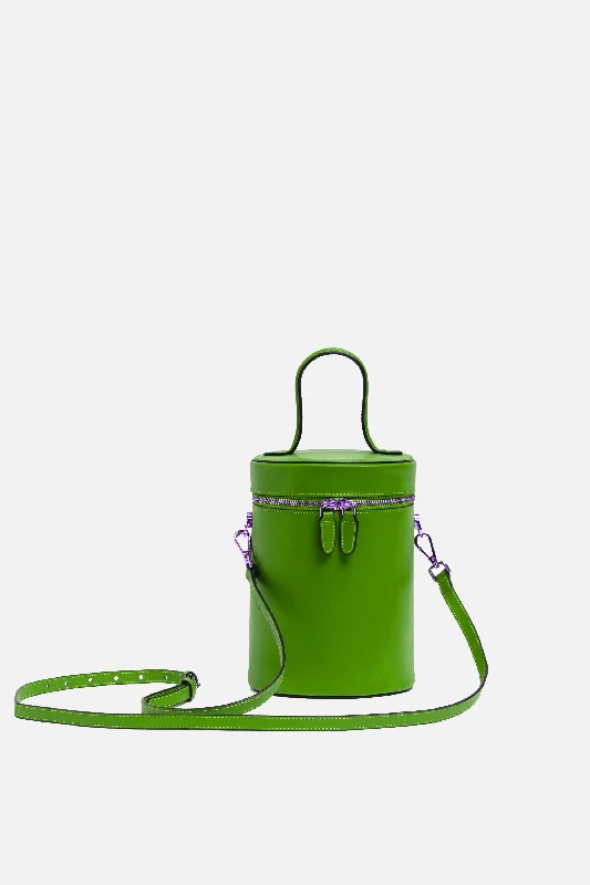 SSW - Cylinder Bucket Leather Bag in Bright Green Premium Handbags At Exclusive Prices SSW - Cylinder Bucket Leather Bag in Bright Green Premium Handbags At Exclusive Prices