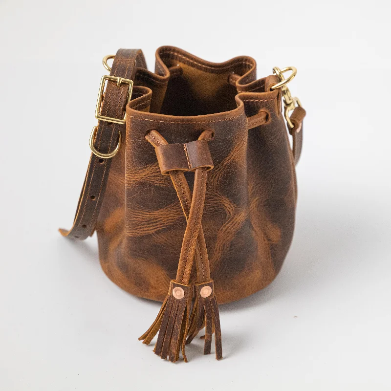 Tobacco Bucket Bag Limited-Time Sale On Trendy Handbags – Don't Miss Out